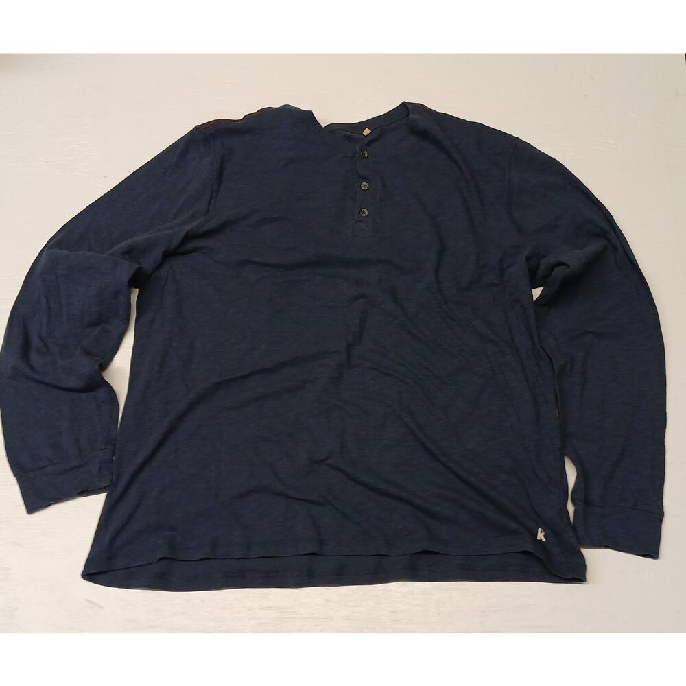 Right Of Way Navy Blue XXL Comfort Stretch Fit Work Dress Casual Long Sleeve...